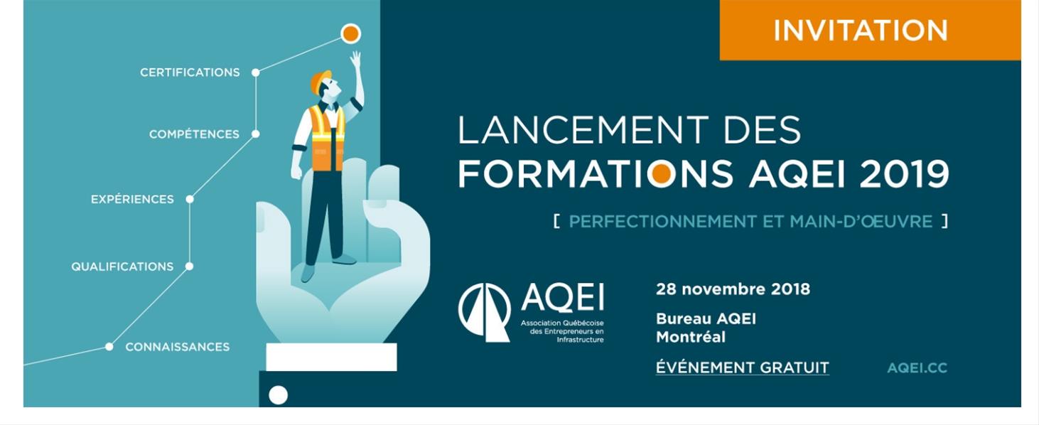 Lancement des FORMATIONS AQEI 2019