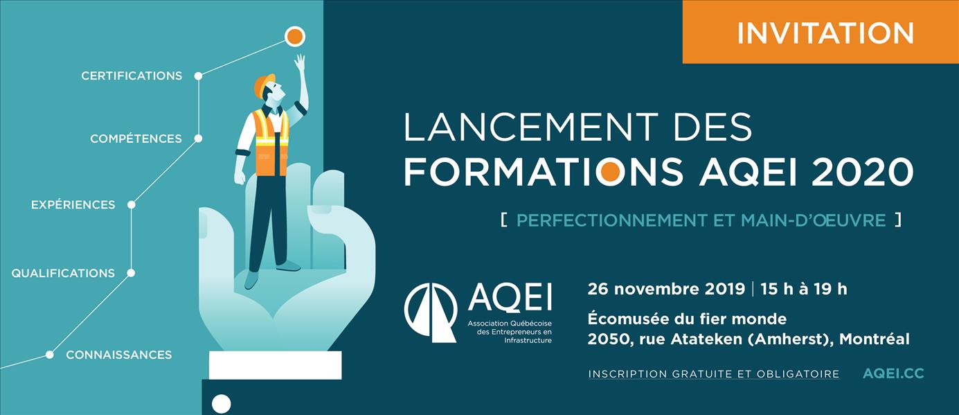 Lancement des FORMATIONS AQEI 2020