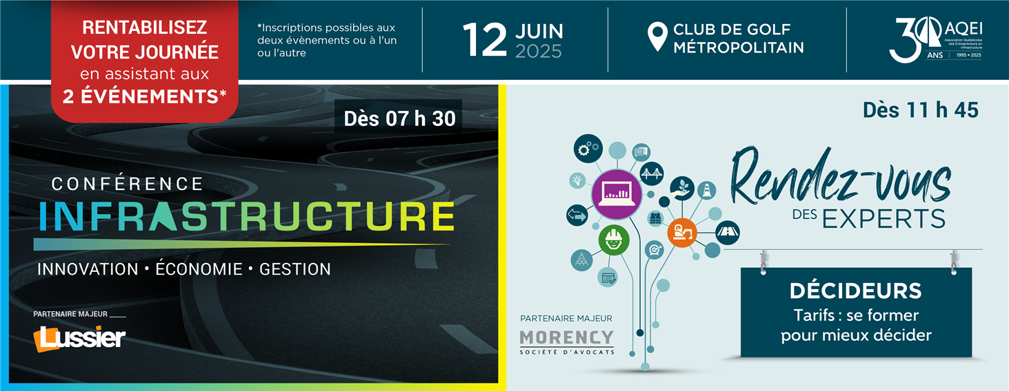 Conférence Infrastructure 2025 et Rendez-vous des Experts — Décideurs