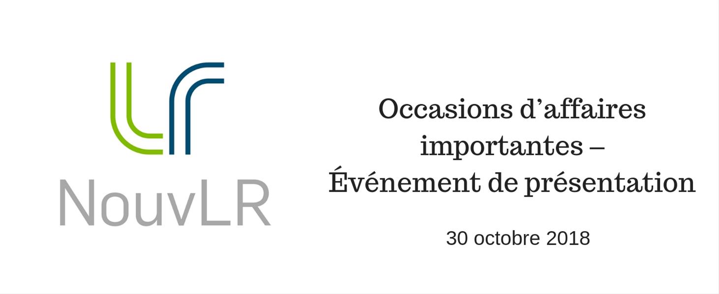 NouvLR / Invitation aux soumissionnaires
