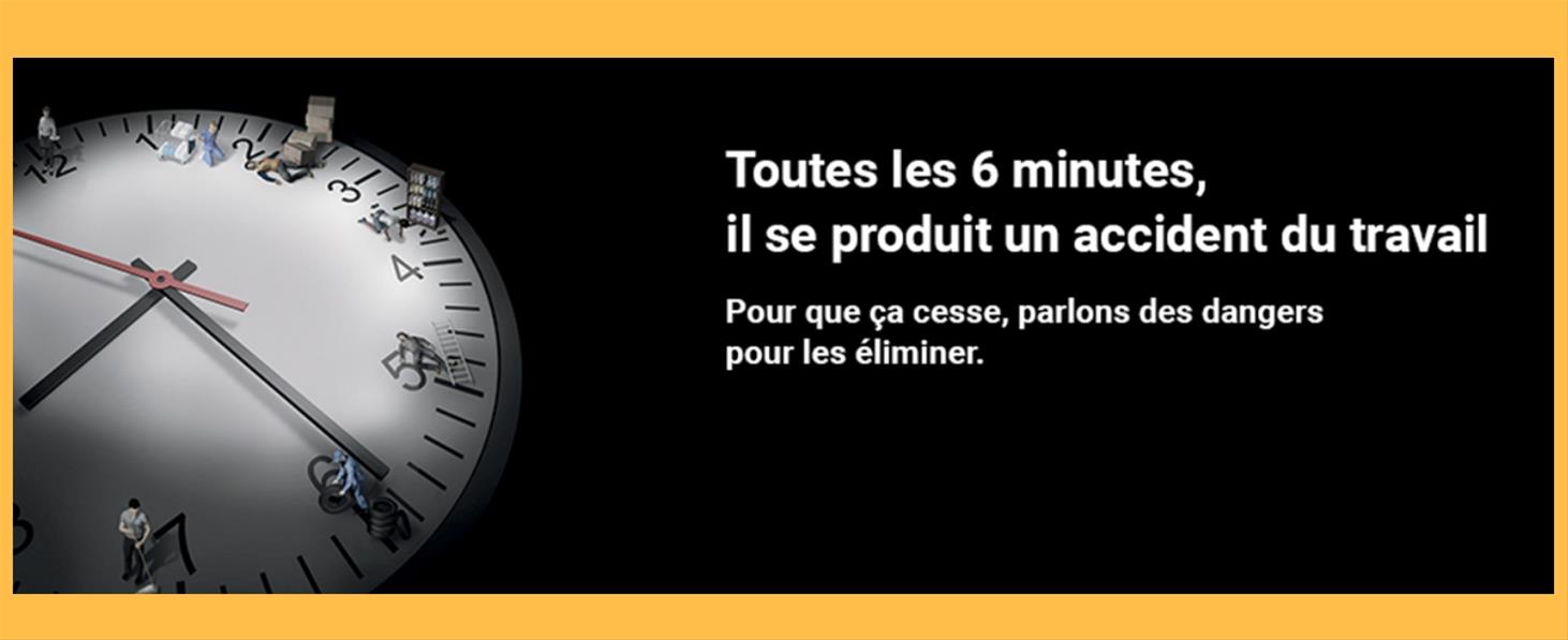Toutes les 6 minutes, il se produit un accident du travail !