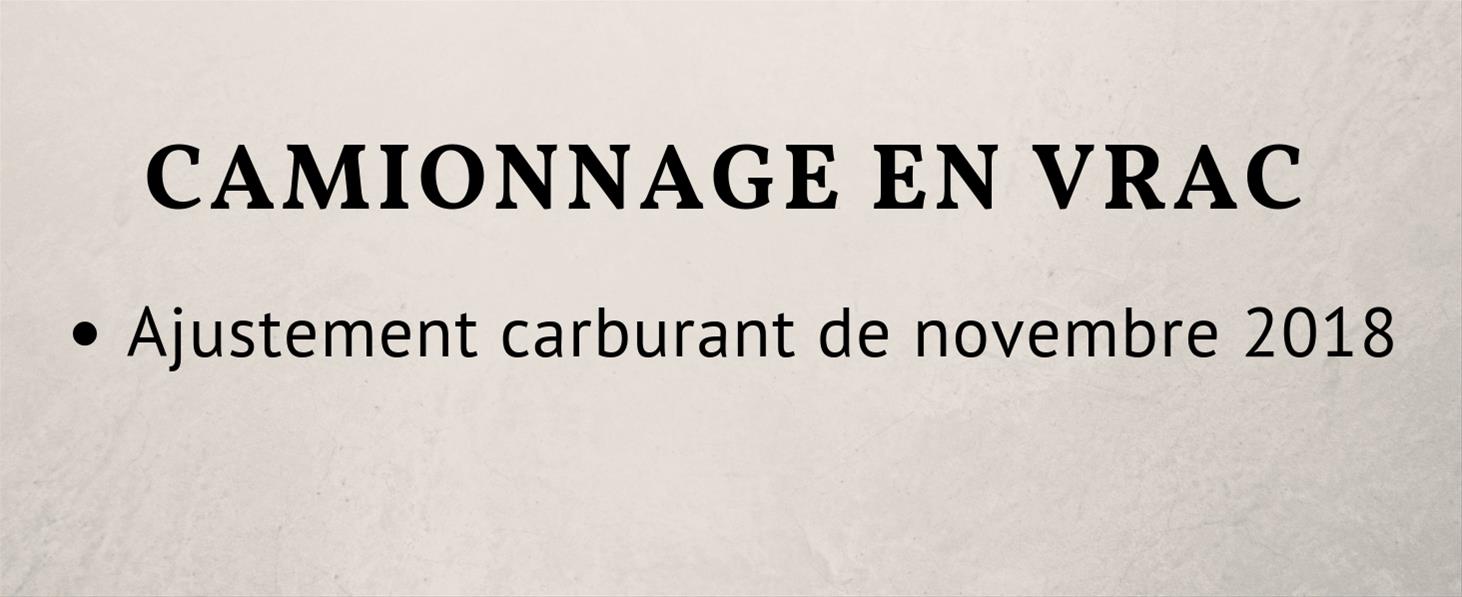 Camionnage en Vrac